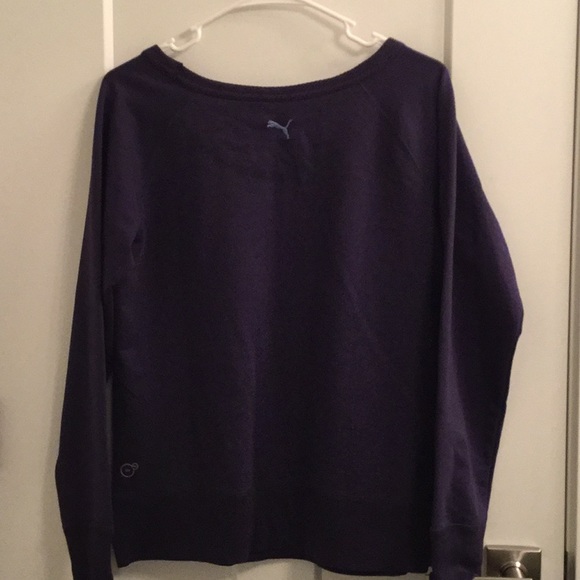Puma Purple long sleeve crew neck sweater NWT - Picture 3 of 3